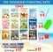 12 Sets Seasonal Diamond Painting Kits Full Drill Rhinestones Art Crafts Cute Colorful Cartoon Diamond Painting for Home Wall Decor Art Craft Gifts(Welcome)